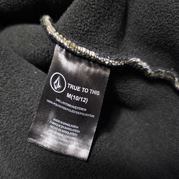 Volcom Stone Camo Fleece Boys Full-Zip Jacket Size Medium 10-12 Sherpa - Picture 5 of 7